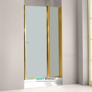 Дверь душевая левосторонняя Kerasan Retro SX профиль золото матовое стекло 9140S1