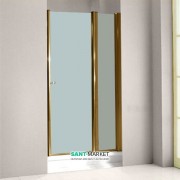 Дверь душевая левосторонняя Kerasan Retro SX профиль бронза матовое стекло 9140S3