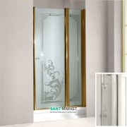 Дверь душевая левосторонняя Kerasan Retro SX профиль бронза прозрачное стекло 9140T3