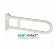 Опорний поручень для безпеки Kerasan Comunita 80 см відкидний білий 902701