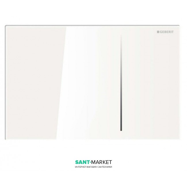 Панель смыва для унитаза Geberit Sigma70 двойной смыв стекло белое 115.620.SI.1