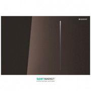 Панель смыва для унитаза Geberit Sigma70 двойной смыв стекло каштановое 115.620.SQ.1