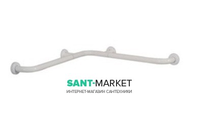 Угловой опорный поручень 90° Kerasan Comunita 100х100 см для людей с ограниченными возможностями белый 903101