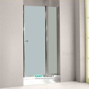 Дверь душевая левосторонняя Kerasan Retro SX профиль хром матовое стекло 9140S0