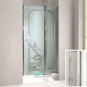 Двері душова левосторонняя Kerasan Retro SX профіль хром прозоре скло 9140T0