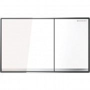 Панель змиву для унітазу Geberit Sigma 60 подвійний змив скло біле 115.640.SI.1