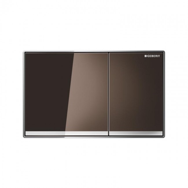 Панель смыва для унитаза Geberit Sigma 60 двойной смыв стекло каштановое 115.640.SQ.1
