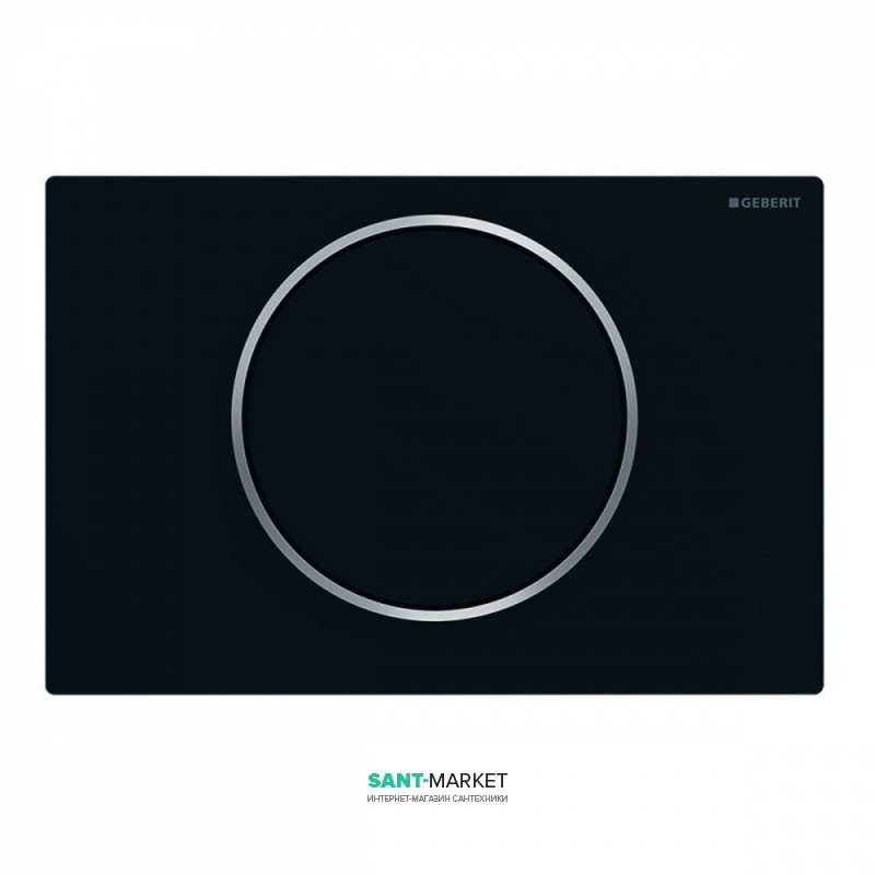 Панель змиву для унітазу Geberit Sigma10 чорний матовий / хром глянсовий 115.758.14.5