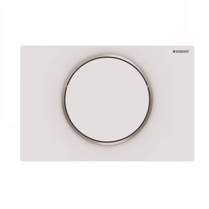 Панель змиву для унітазу Geberit Sigma10 білий матовий / хром глянсовий 115.758.JT.5