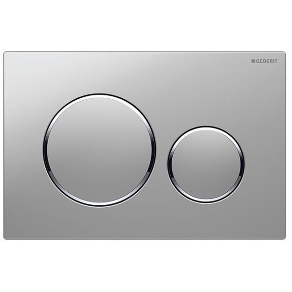 Панель смыва для унитаза Geberit Sigma20 двойной смыв хром матовый/хром глянцевый 115.882.JQ.1