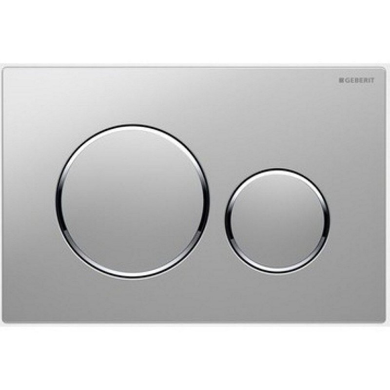 Панель смыва для унитаза Geberit Sigma20 двойной смыв хром матовый/хром глянцевый/хром матовый 115.882.KN.1