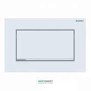 Панель смыва для унитаза Geberit Sigma30 одинарный смыв белый матовый/хром глянцевый 115.893.JT.1