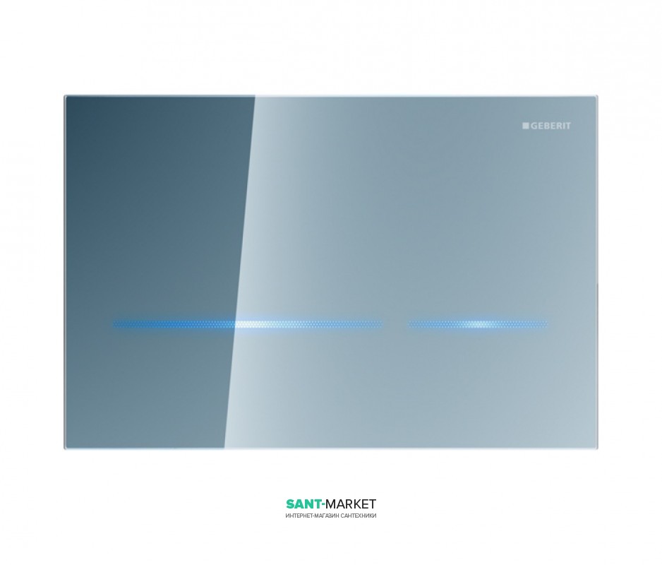 Панель змиву для унітазу Geberit Sigma80 подвійний змив безконтактна дзеркальне скло 116.092.SM.1
