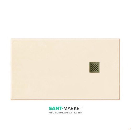 Душовий піддон мармуровий Kerasan H2.5 100х70 см кремовий матовий 703365
