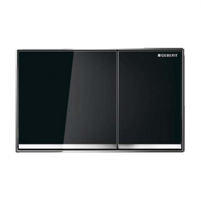 Панель смыва для унитаза Geberit Sigma 60 двойной смыв стекло чёрное 115.640.SJ.1