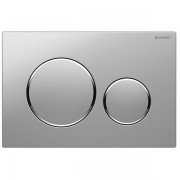 Панель смыва для унитаза Geberit Sigma20 двойной смыв хром матовый/хром глянцевый 115.882.JQ.1