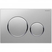 Панель змиву для унітазу Geberit Sigma20 подвійний змив хром матовий / хром глянсовий / хром матовий 115.882.KN.1