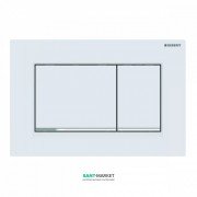 Панель смыва для унитаза Geberit Sigma30 двойной смыв белый матовый/хром глянцевый 115.883.JT.1