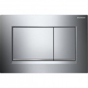 Панель смыва для унитаза Geberit Sigma30 двойной смыв хром глянцевый/хром матовый 115.883.KH.1