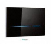 Панель смыва для унитаза Geberit Sigma80 двойной смыв бесконтактная чёрное стекло 116.092.SG.1