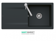 Мойка для кухни прямоугольная Villeroy & Boch Siluet 60 графит 333601i4