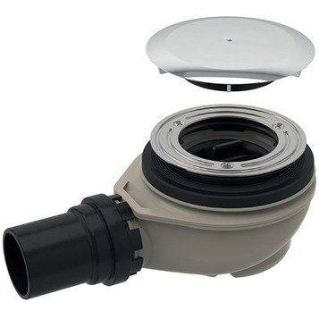 Сифон для душового піддону Geberit d90 з кришкою зливного отвору хром 150.551.21.1