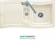 Мойка для кухни прямоугольная Villeroy & Boch Newwawe 60 слоновая кость 671602FU