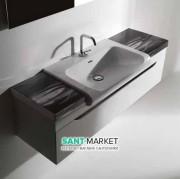 Тумба под раковину на 60 см подвесная Kerasan Inka ДСП белый глянец 911102