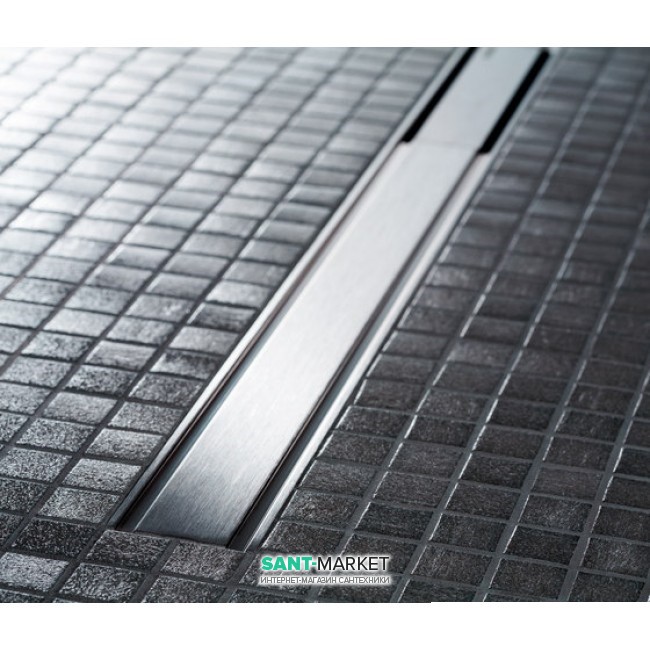 Накладная панель для водосточного желоба Geberit CleanLine60 полированный металл/матовый металл 154.456.KS.1