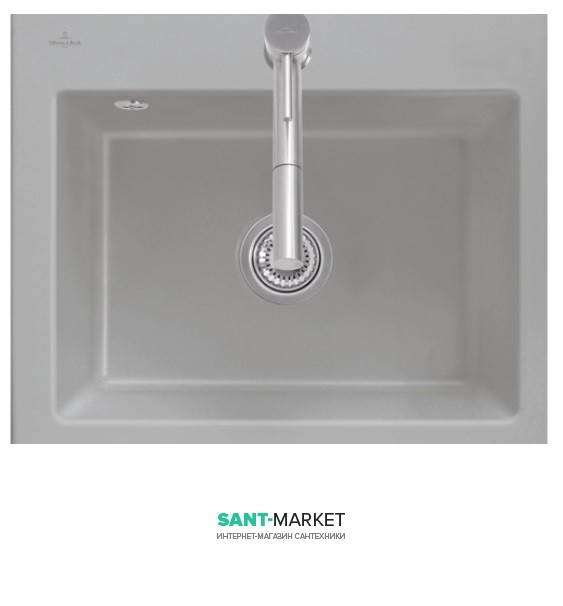 Мойка для кухни прямоугольная Villeroy & Boch Subway 60 S серый 330901KD