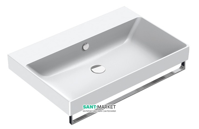 Раковина для ванної підвісна Catalano New Zero 75х50 керамічна колір білий матовий 175ZPBM