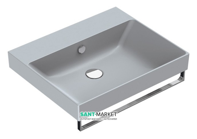 Раковина для ванной подвесная Catalano New Zero 60х50 керамическая цвет серый матовый 160ZPCS