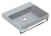 Раковина для ванной подвесная Catalano New Zero 60х50 керамическая цвет серый матовый 160ZPCS