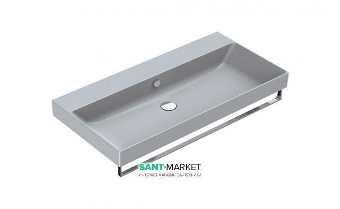 Раковина для ванної підвісна Catalano New Zero 100х50 керамічна колір сірий матовий 110ZPCS