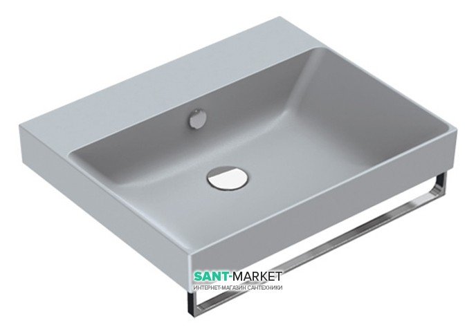 Раковина для ванної підвісна Catalano New Zero 60х50 керамічна колір сірий матовий 160ZPCS