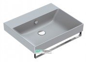 Раковина для ванной подвесная Catalano New Zero 60х50 керамическая цвет серый матовый 160ZPCS