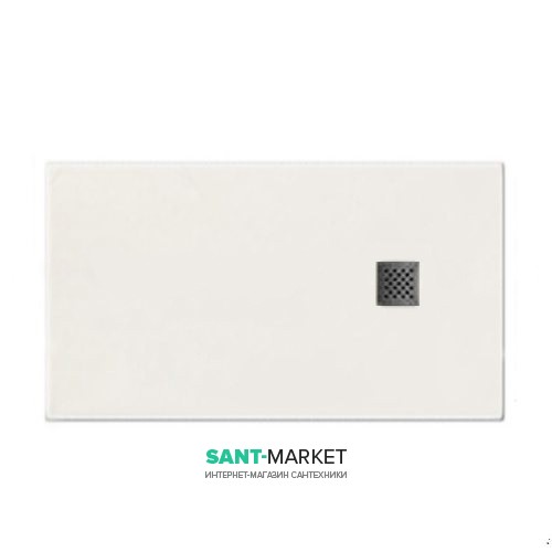 Душевой поддон мраморный Kerasan H2.5 140х70 см белый матовый 703530