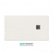 Душевой поддон мраморный Kerasan H2.5 140х70 см белый матовый 703530