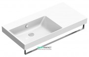 Раковина для ванної підвісна Catalano New Zero 100х50 керамічна чаша зліва колір білий 110SZEUP00