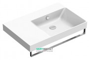 Раковина для ванної підвісна Catalano New Zero 75х50 керамічна чаша справа колір білий 175DZEUP00