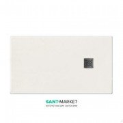 Душовий піддон мармуровий Kerasan H2.5 140х70 см білий матовий 703530