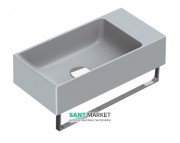 Раковина для ванної накладна Catalano New Zero 50х25 керамічна колір сірий матовий 15025VECS