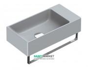 Раковина для ванної накладна Catalano New Zero 50х25 керамічна колір сірий матовий 15025VECS