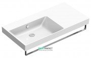 Раковина для ванной подвесная Catalano New Zero 100х50 керамическая чаша слева цвет белый 110SZEUP00