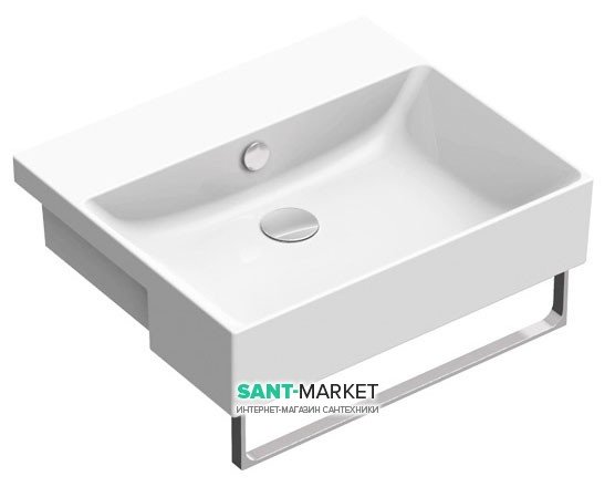 Раковина для ванної полувстраіваемие Catalano New Zero 55х47 керамічна біла 1LS55ZP00