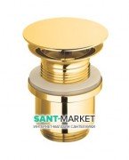 Слив для раковины Catalano без перелива латунь цвет золото 5PDSL00