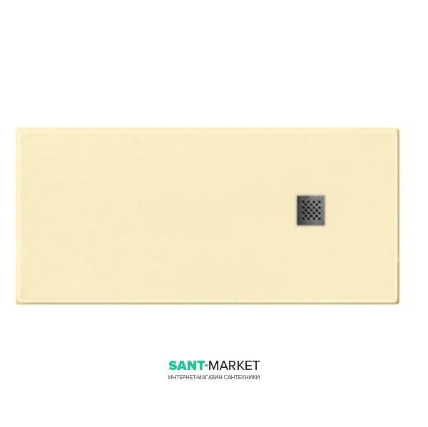 Душевой поддон мраморный Kerasan H2.5 170х70 см кремовый матовый 703765
