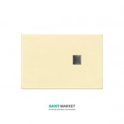 Душовий піддон мармуровий Kerasan H2.5 100х80 см кремовий матовий 703965