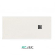 Душовий піддон мармуровий Kerasan H2.5 160х80 см білий матовий 704230