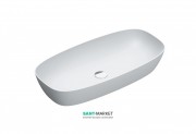 Раковина для ванної накладна Catalano Green Lux 80х40 овальна керамічна колір білий матовий 180APGRLXBM